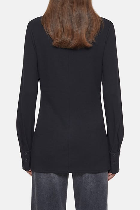 WAISTED BLOUSE SHIRTS & BLOUSES BLACK 2