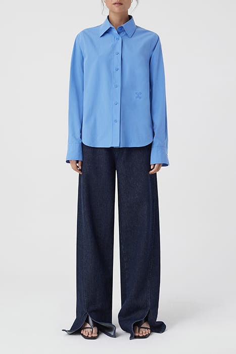 STRAIGHT FITTED SHIRT SHIRTS & BLOUSES CHAMBRAY BLUE 3