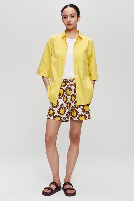 COTTON PRINTED SHORT YELLOW 2