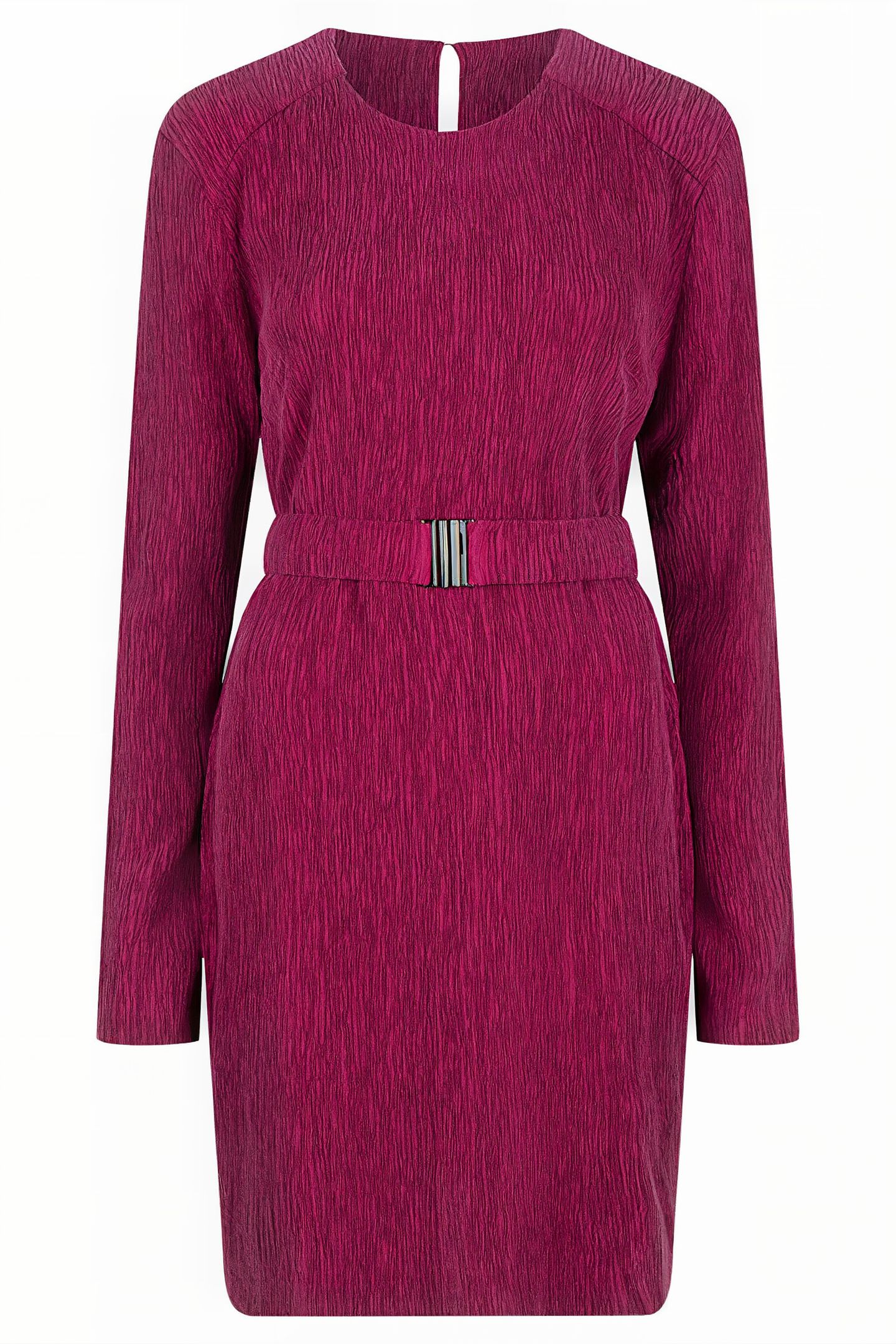 ANOUR PLISSÉ MINI DRESS MULBERRY 3