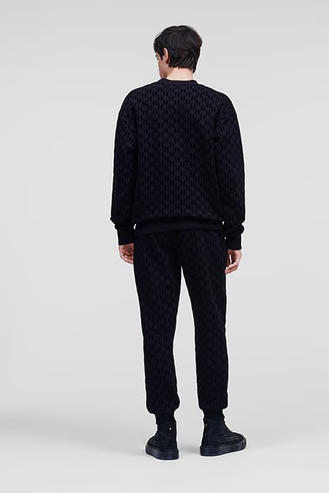 UNISEX ALLOVER KL FLOCK SWEATS BLACK 3
