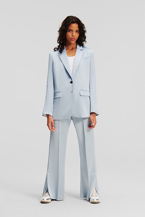 FLUID SATIN TAILORED PANTS CASHMERE BLUE 3