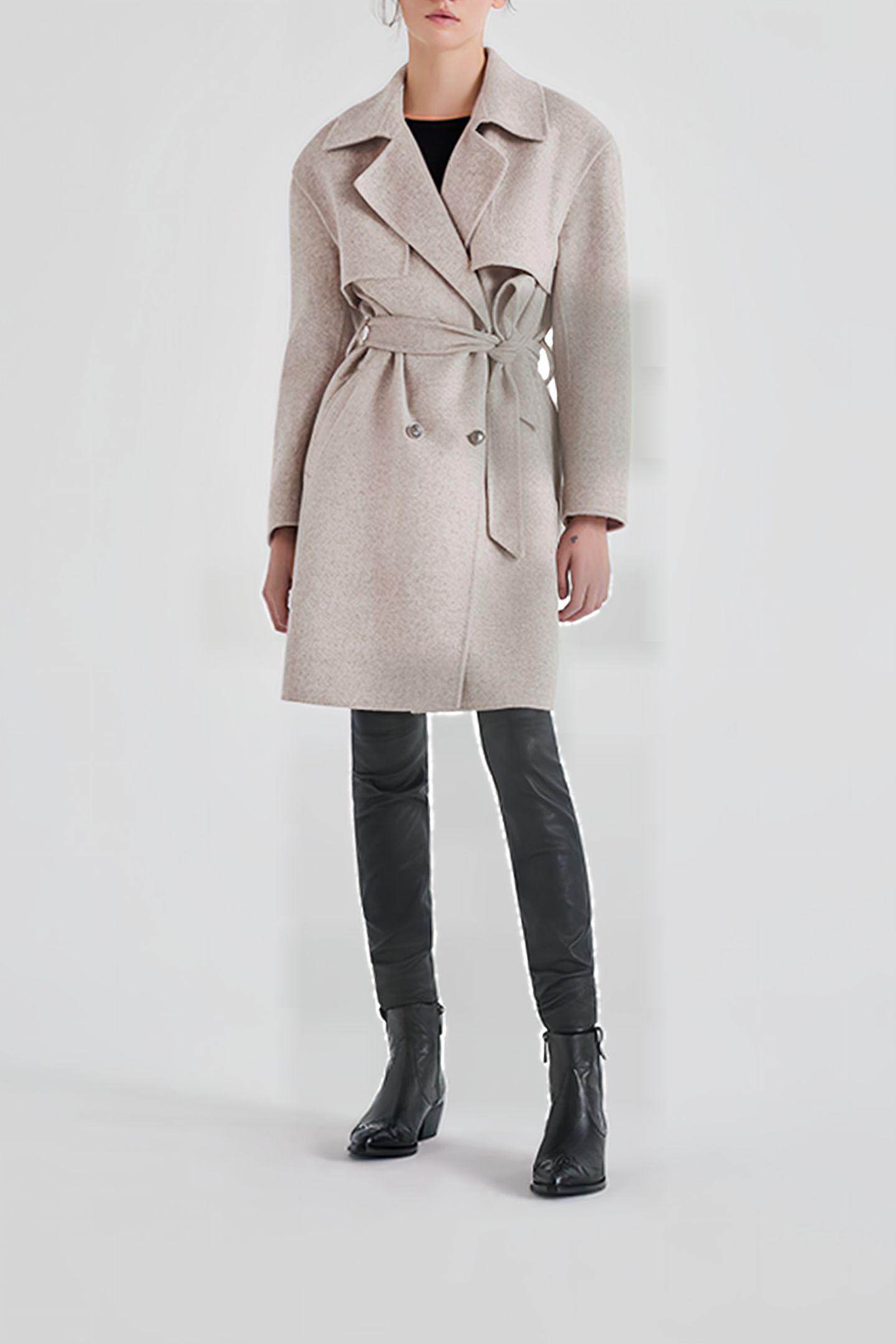 LIGHT TAUPE TRENCH COAT 3