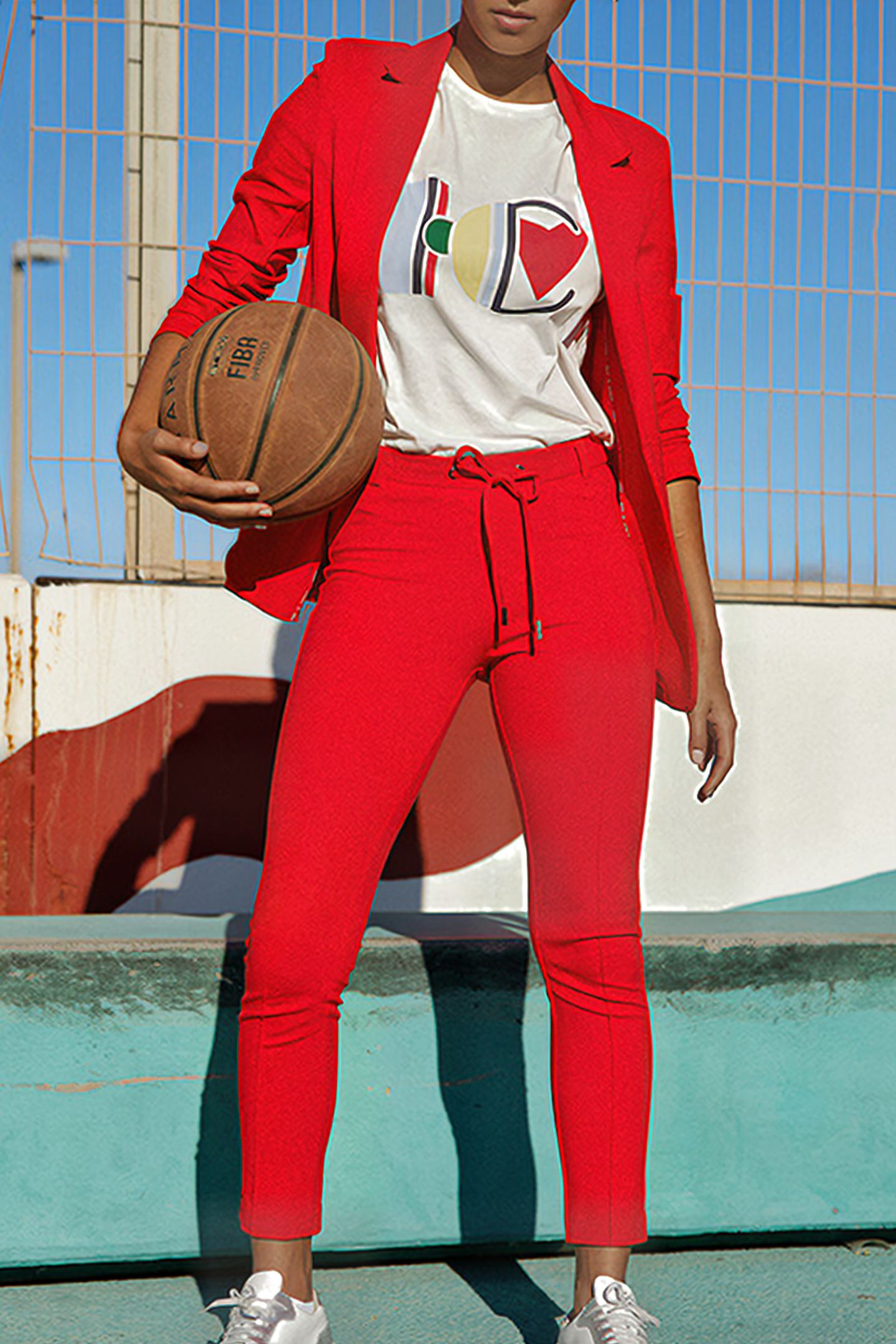 CRIMSON RED MILANO KNIT TREGGINGS 9