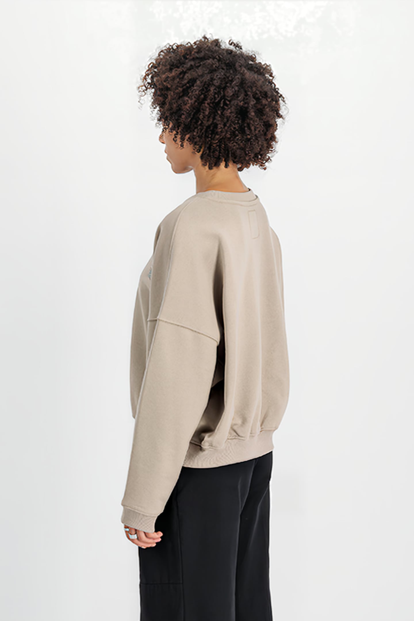 ALPHA ESSENTIALS RL SWEATER VINTAGE SAND 6