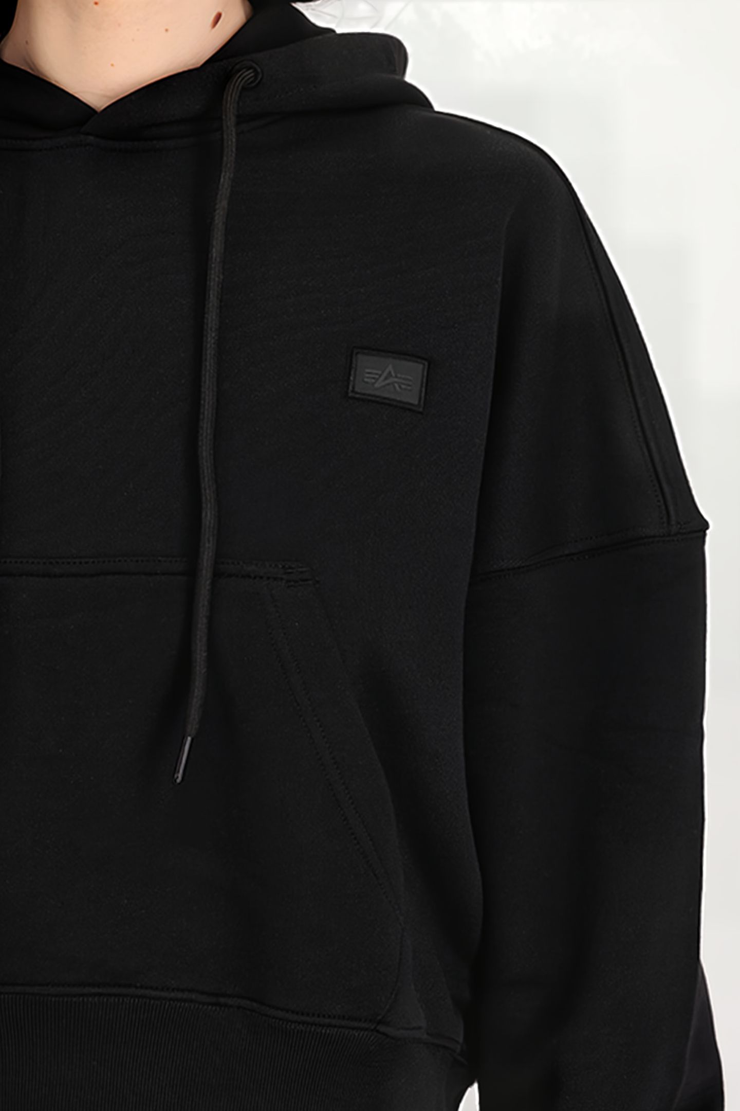 ALPHA ESSENTIALS RL HOODIE BLACK 7