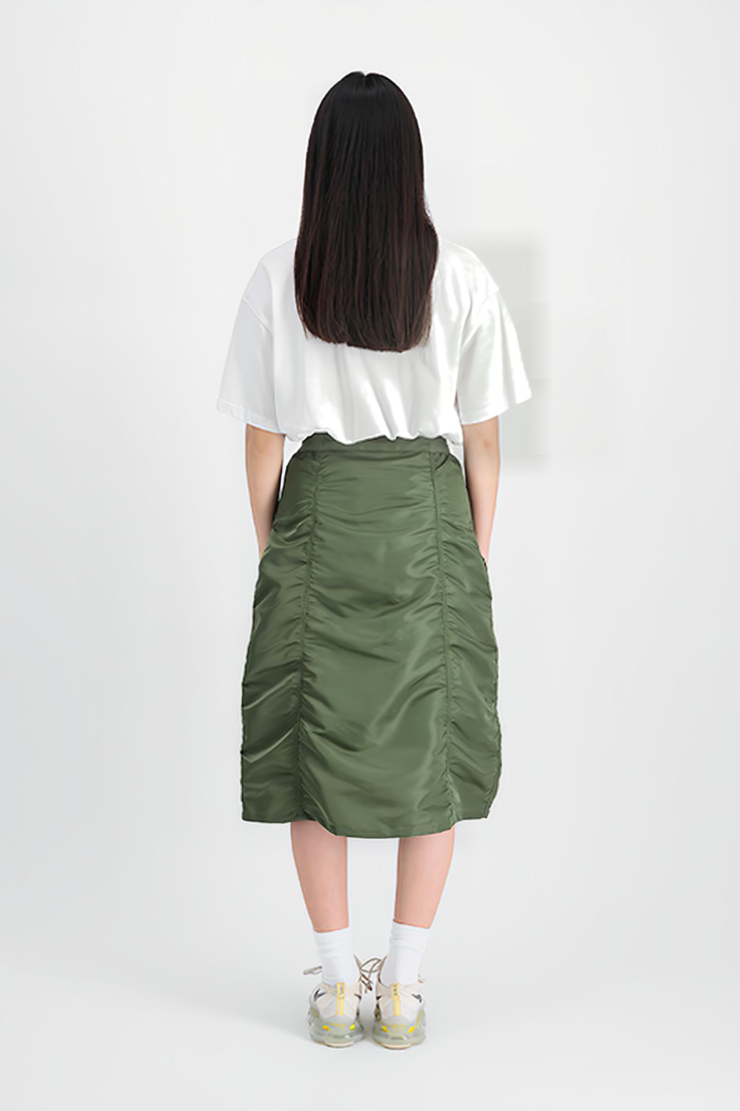 MA-1 MIDI SKIRT SAGE-GREEN 4