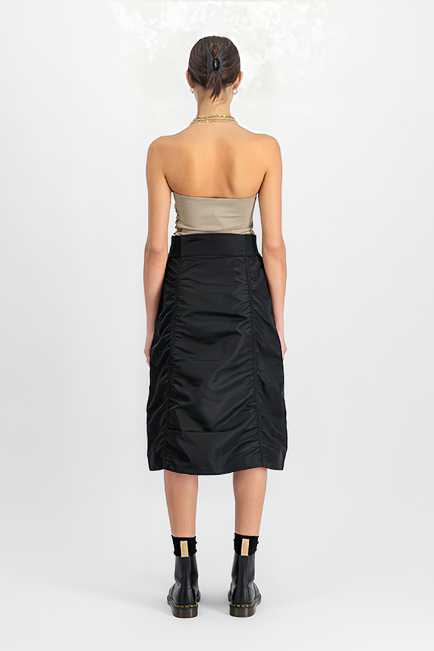 MA-1 MIDI SKIRT BLACK 4