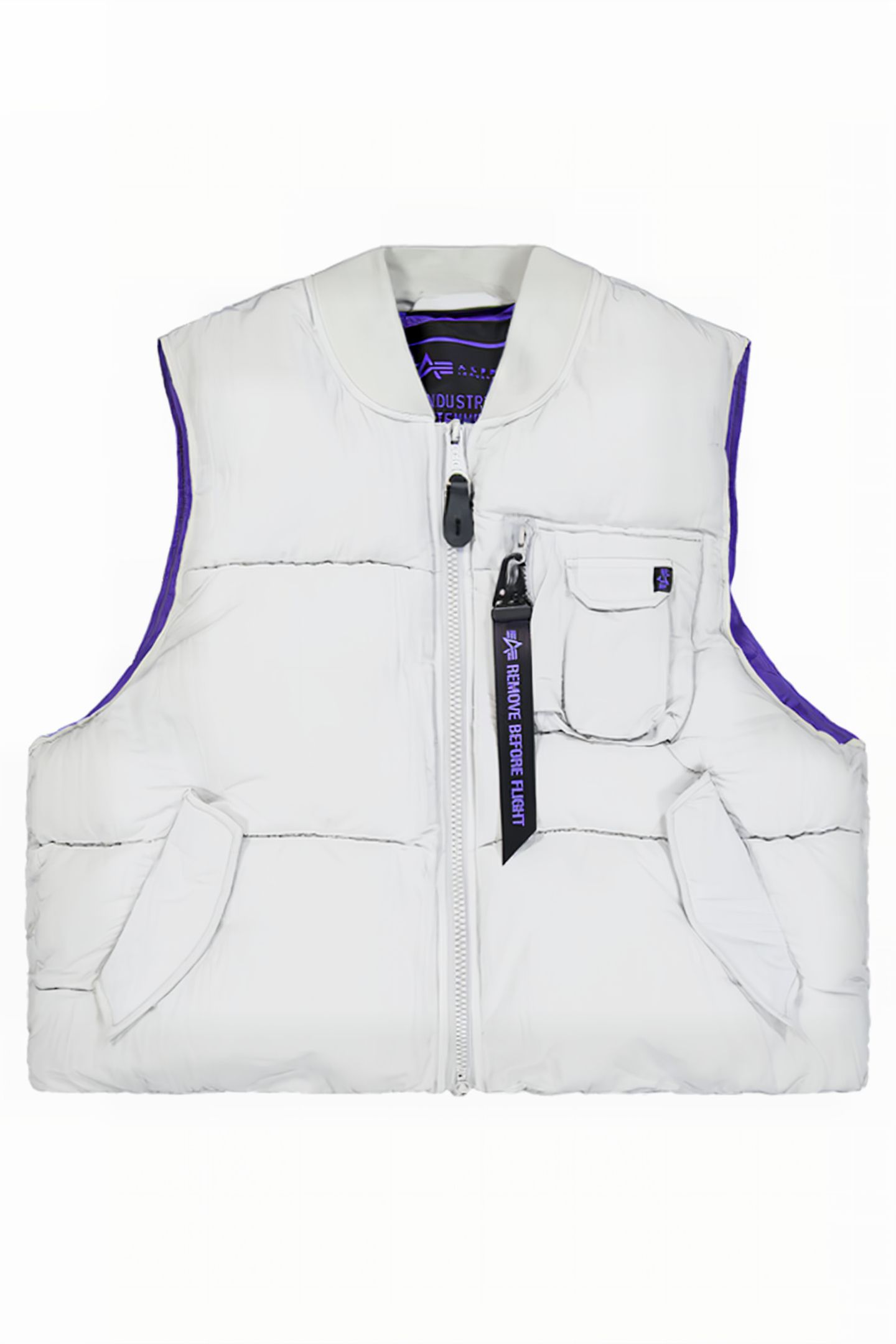 MA-1 PUFFER VEST UV PASTEL GREY 3