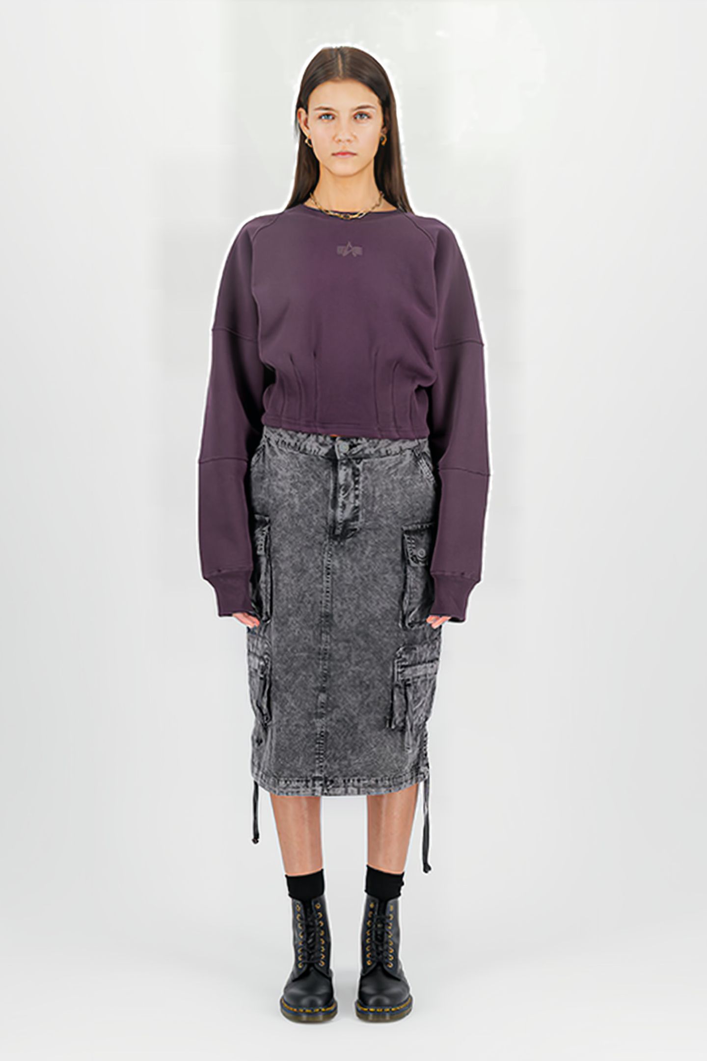 WAISTED SWEATER PLUM 3
