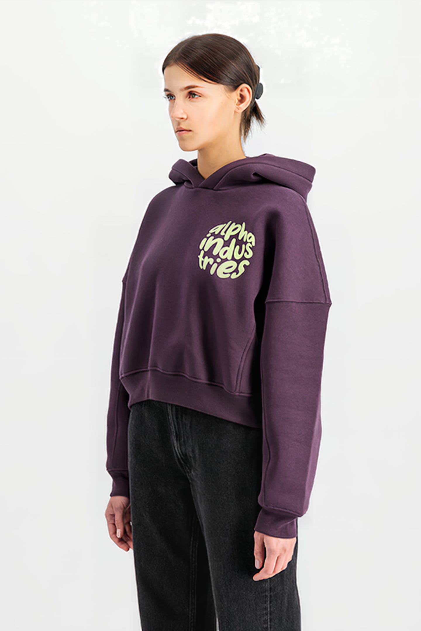 LOGO HOODIE PLUM 5
