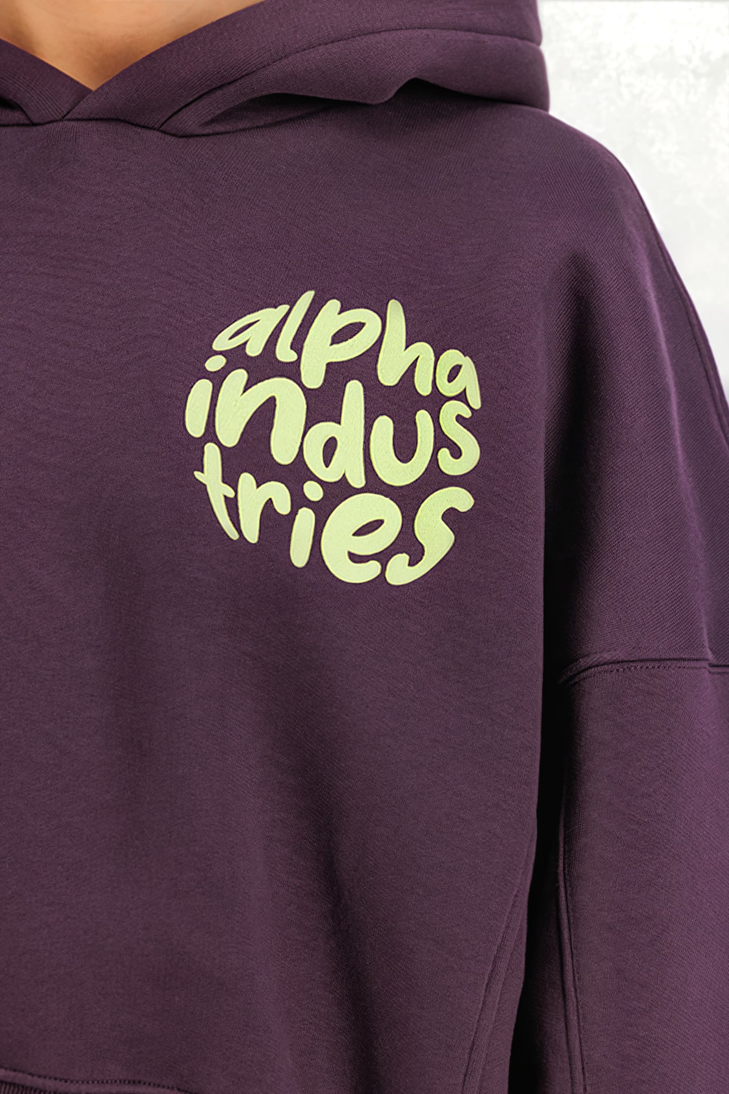LOGO HOODIE PLUM 7
