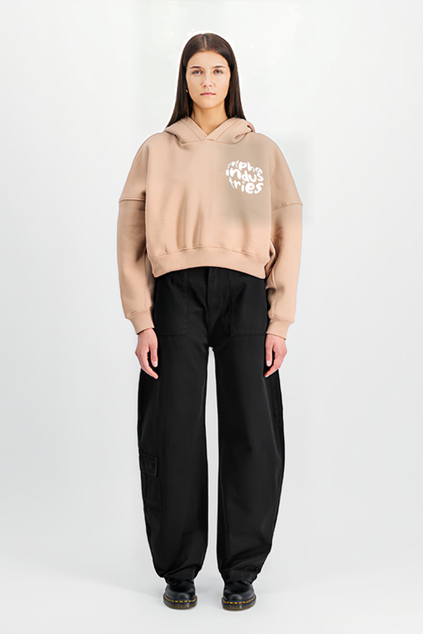 LOGO HOODIE DUSTY CORAL 1