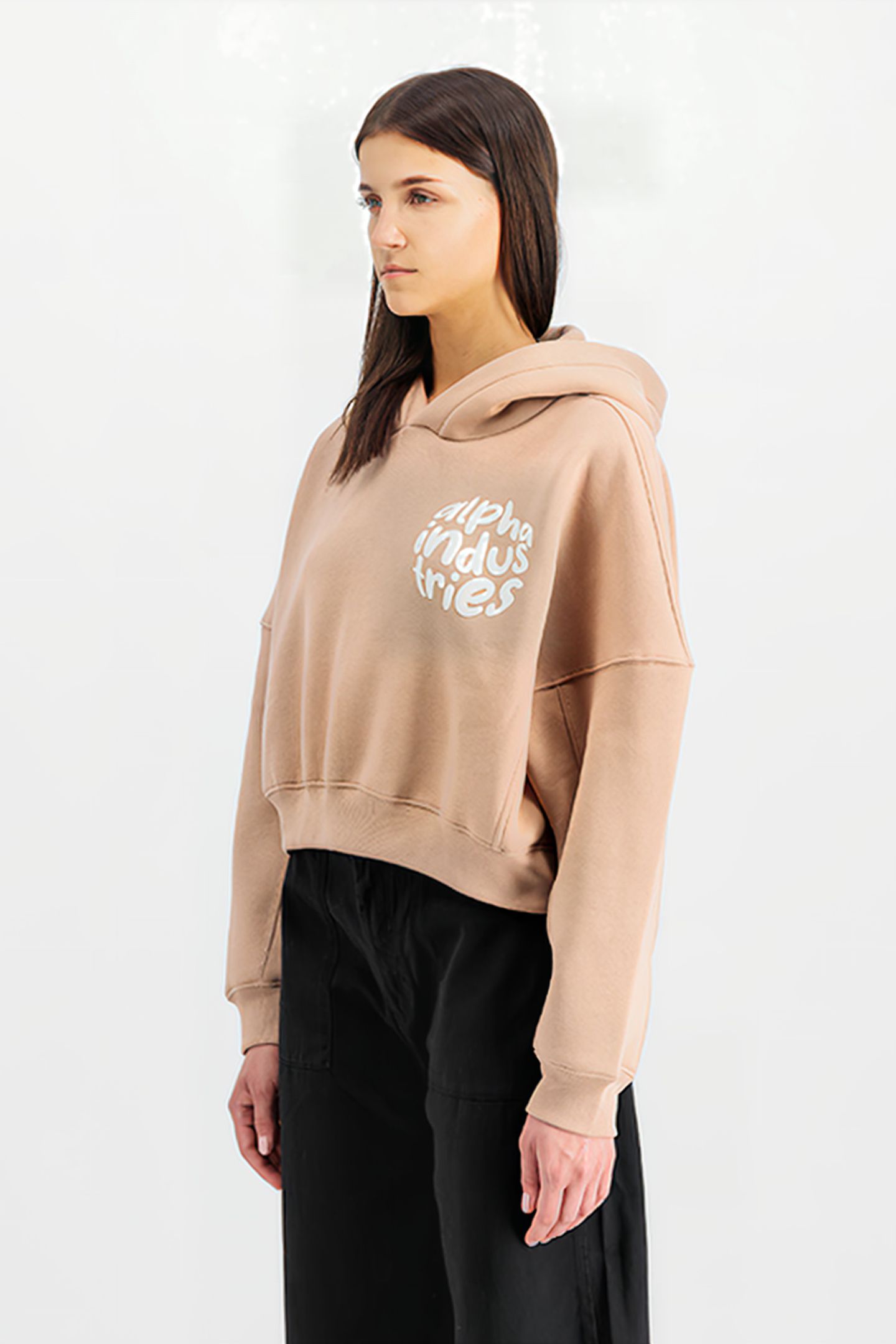 LOGO HOODIE DUSTY CORAL 5
