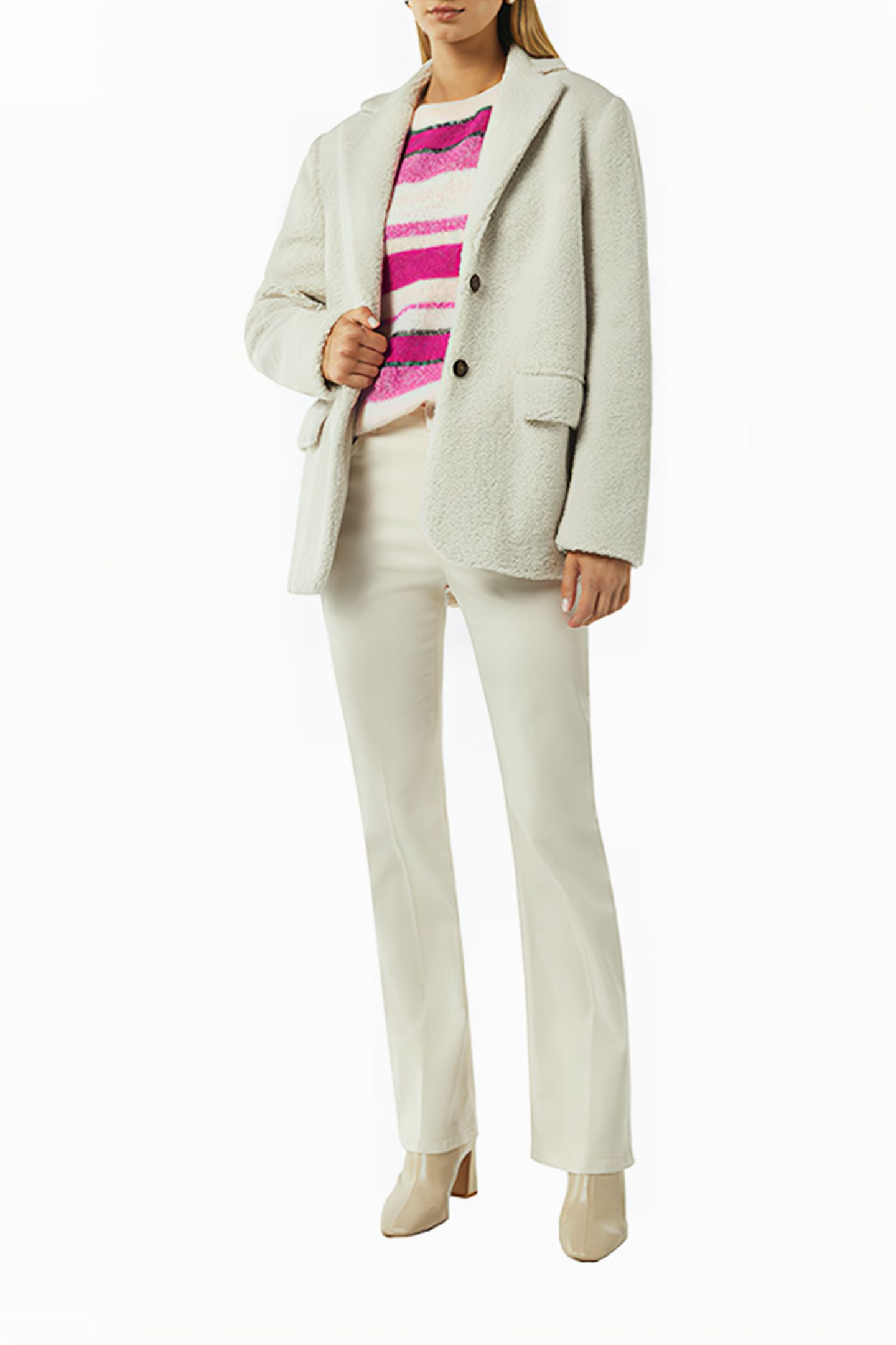 COMMA PULLOVER WHITE-PINK STRIPS 4