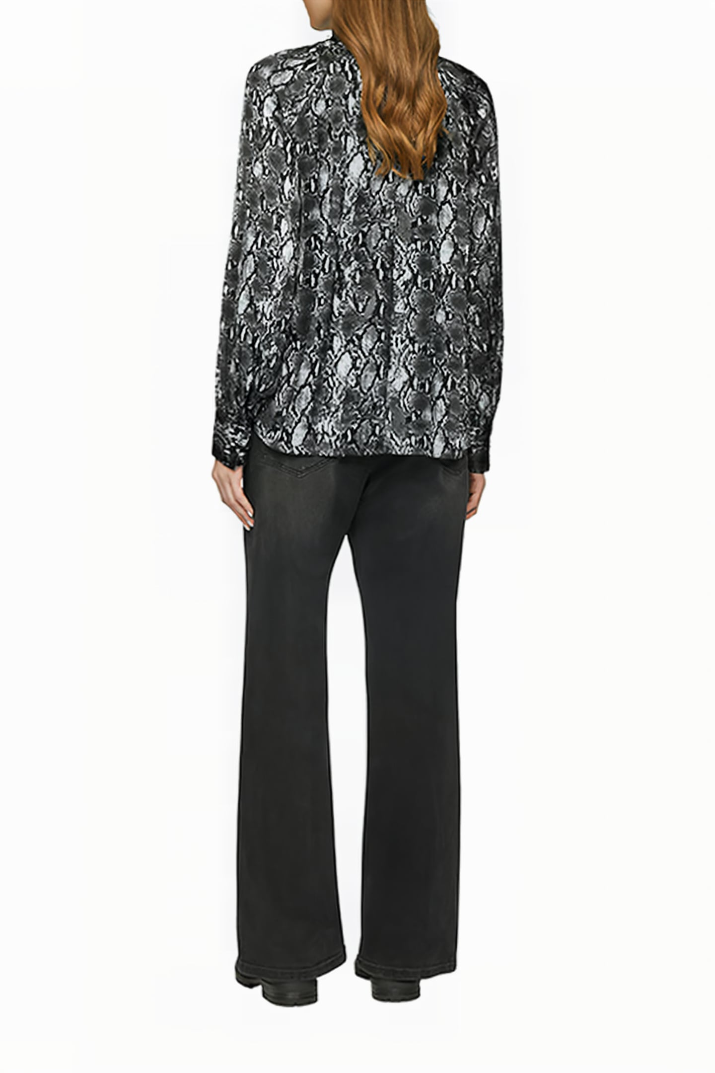 S.OLIVER BLOUSES GREY/BLACK 3