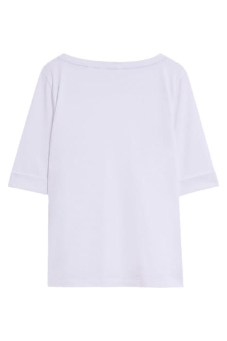 SYDNEY BOAT NECK TEE BRILLIANT WHITE 5