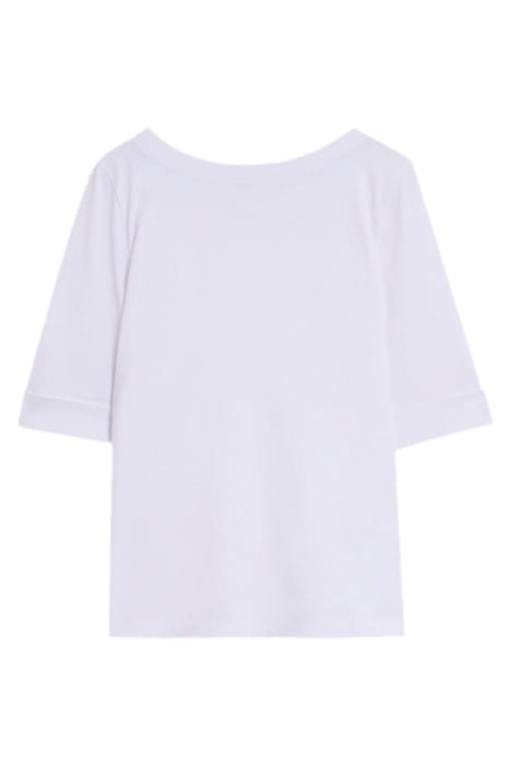 SYDNEY BOAT NECK TEE BRILLIANT WHITE 4
