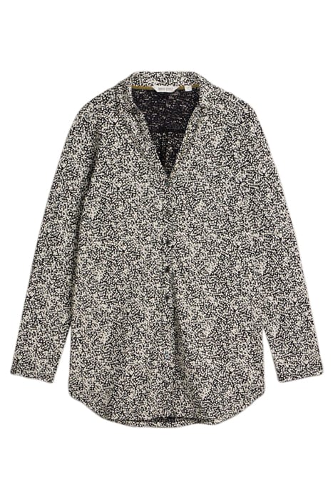 ANNIE LONGLINE SHIRT BLACK PRINT 3