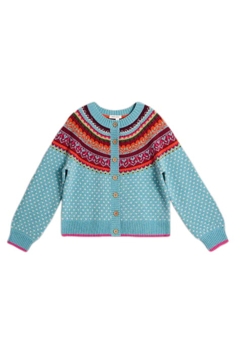 MINI HEART CARDI BLUE MULTI 4