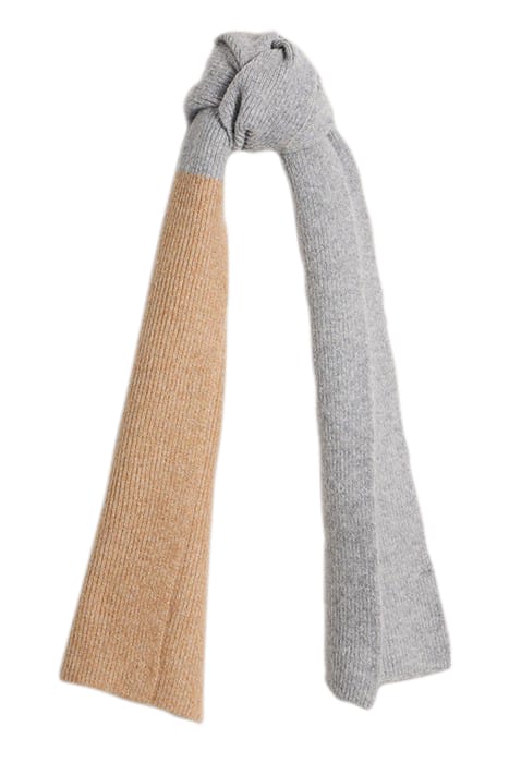 POPPY KNITTED SCARF GREY MULTI 1