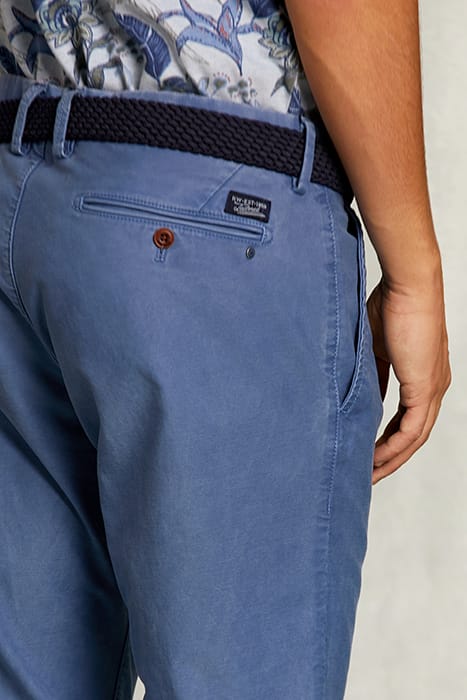 SLIM FIT COTTON CHINO ICONIC BLUE BLUE 4