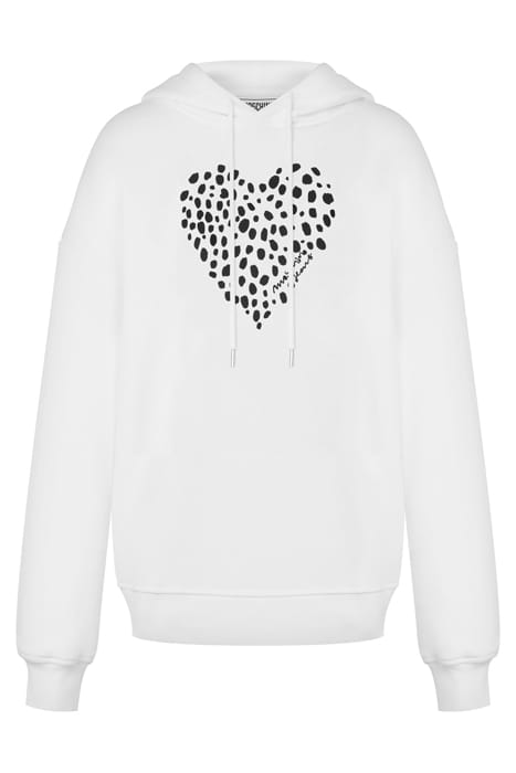 LEOPARD HEART HOODIE WHITE 3