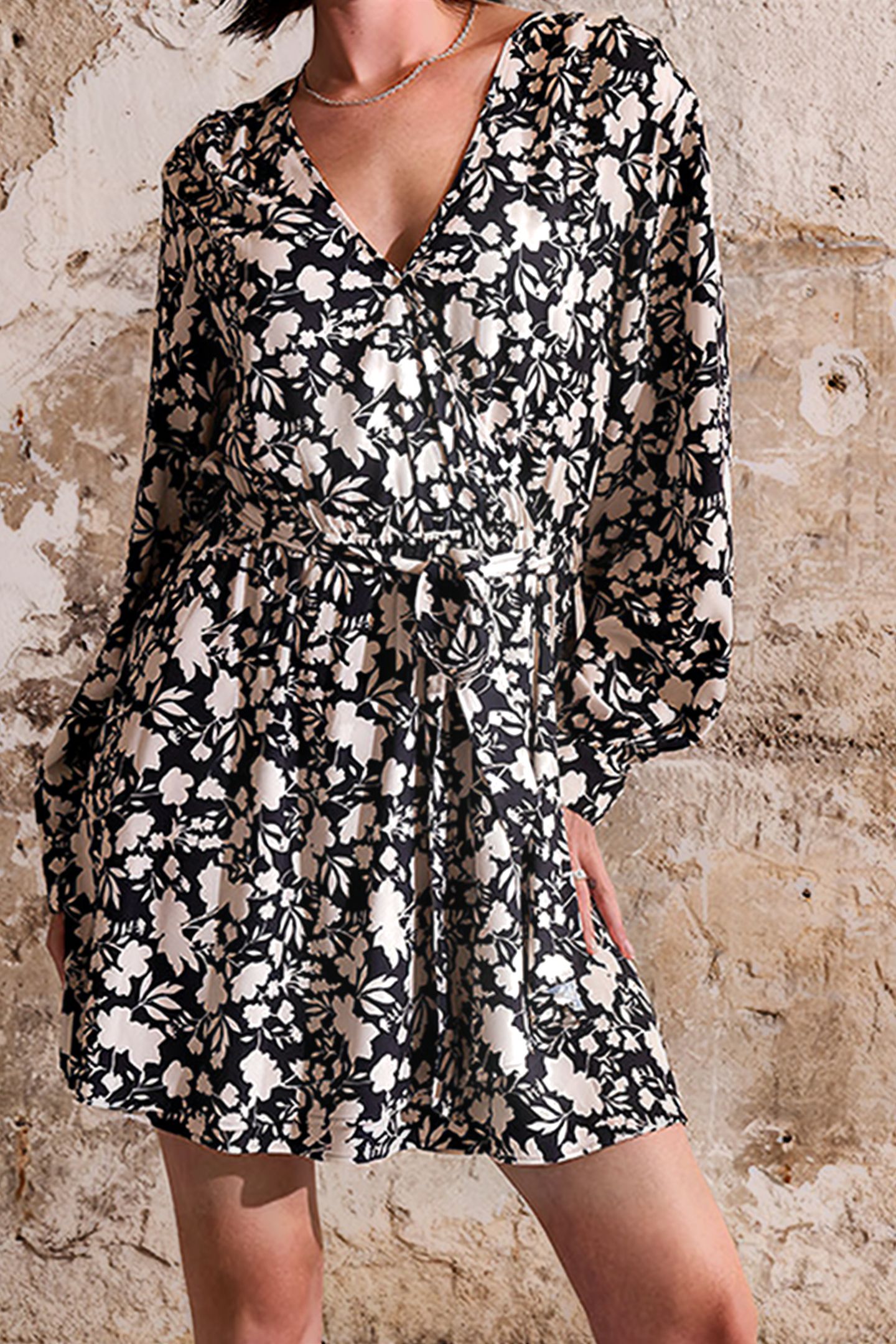 MAY DRESS BLACK FLOWER 3