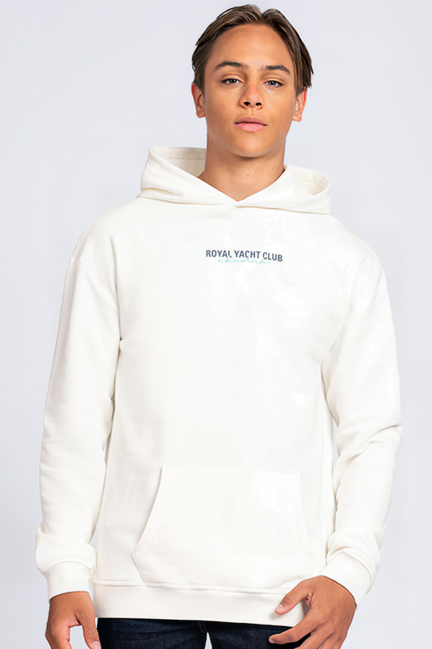 YACHT CLUB HOODIE OFF WHITE 1