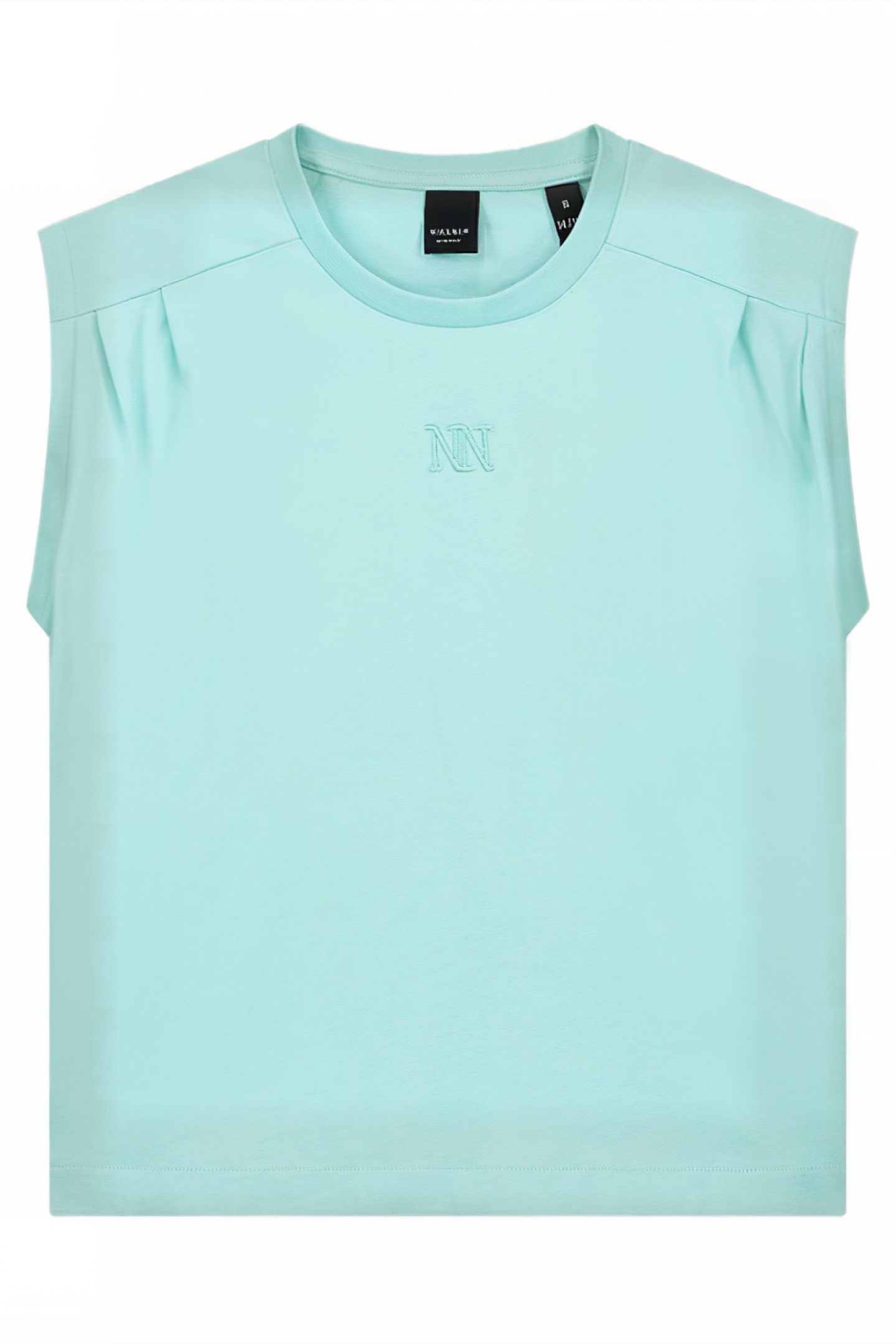 PLEAT T-SHIRT OCEAN MINT 1