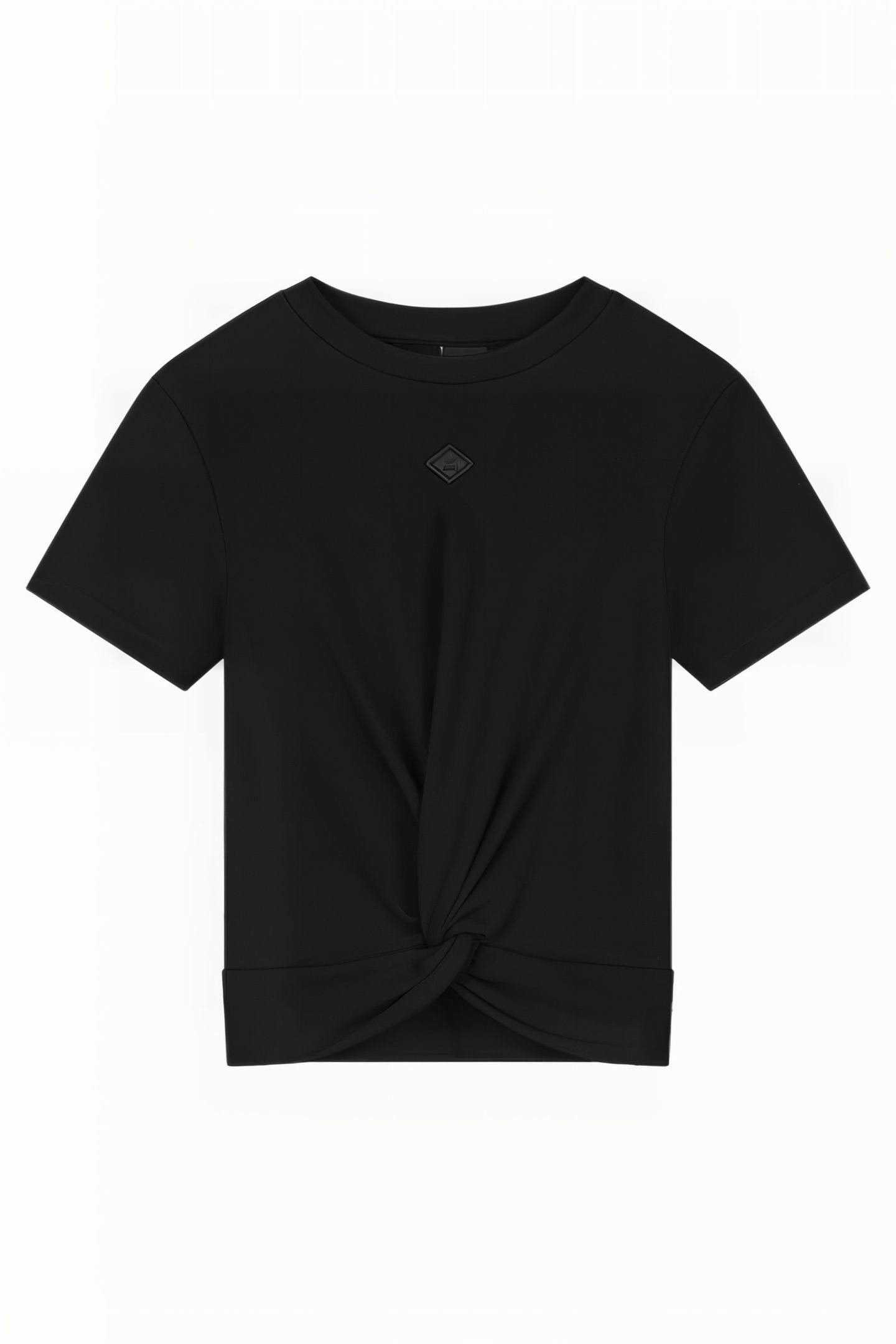 KNOT RIB T-SHIRT BLACK 2