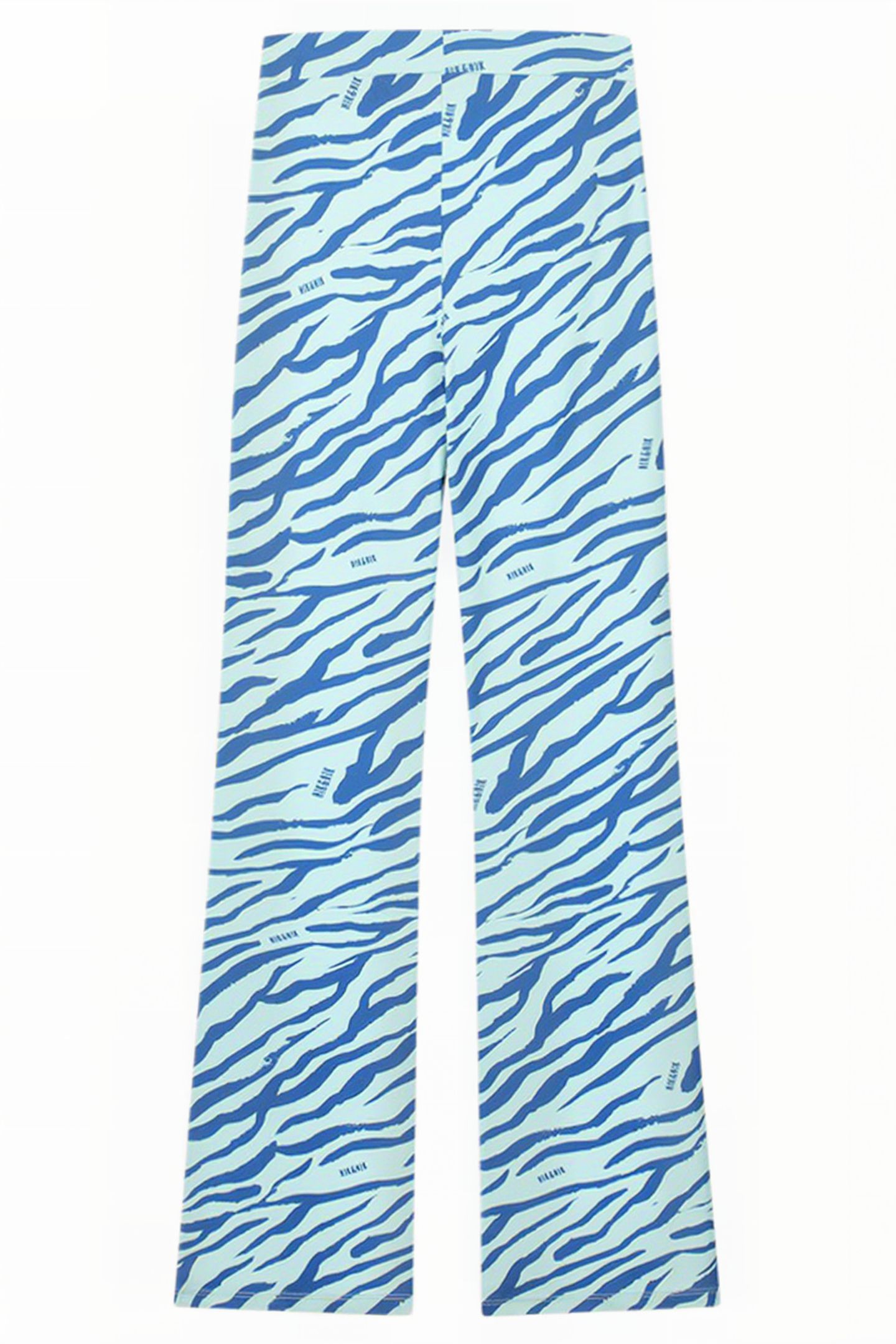 ZEBRA FLARED PANTS OCEAN MINT 3