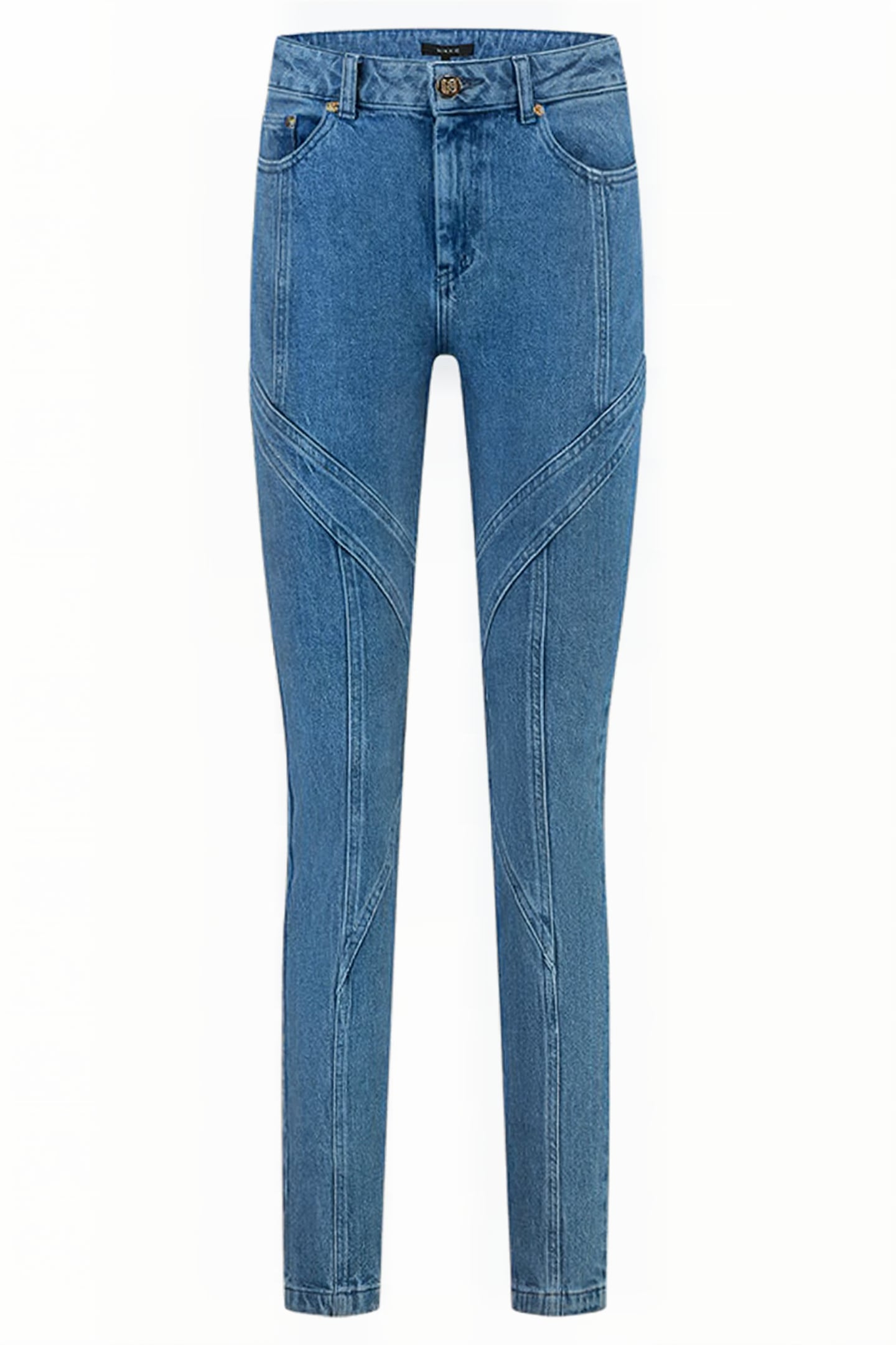 BELLFLOWER SKINNY JEANS MID BLUE 1
