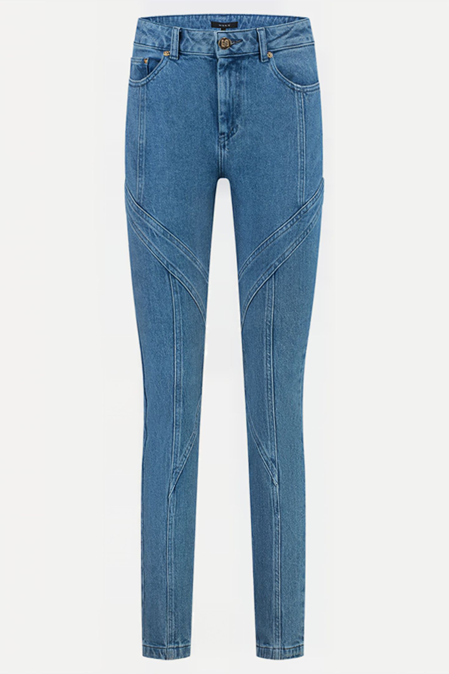 BELLFLOWER SKINNY JEANS MID BLUE 4