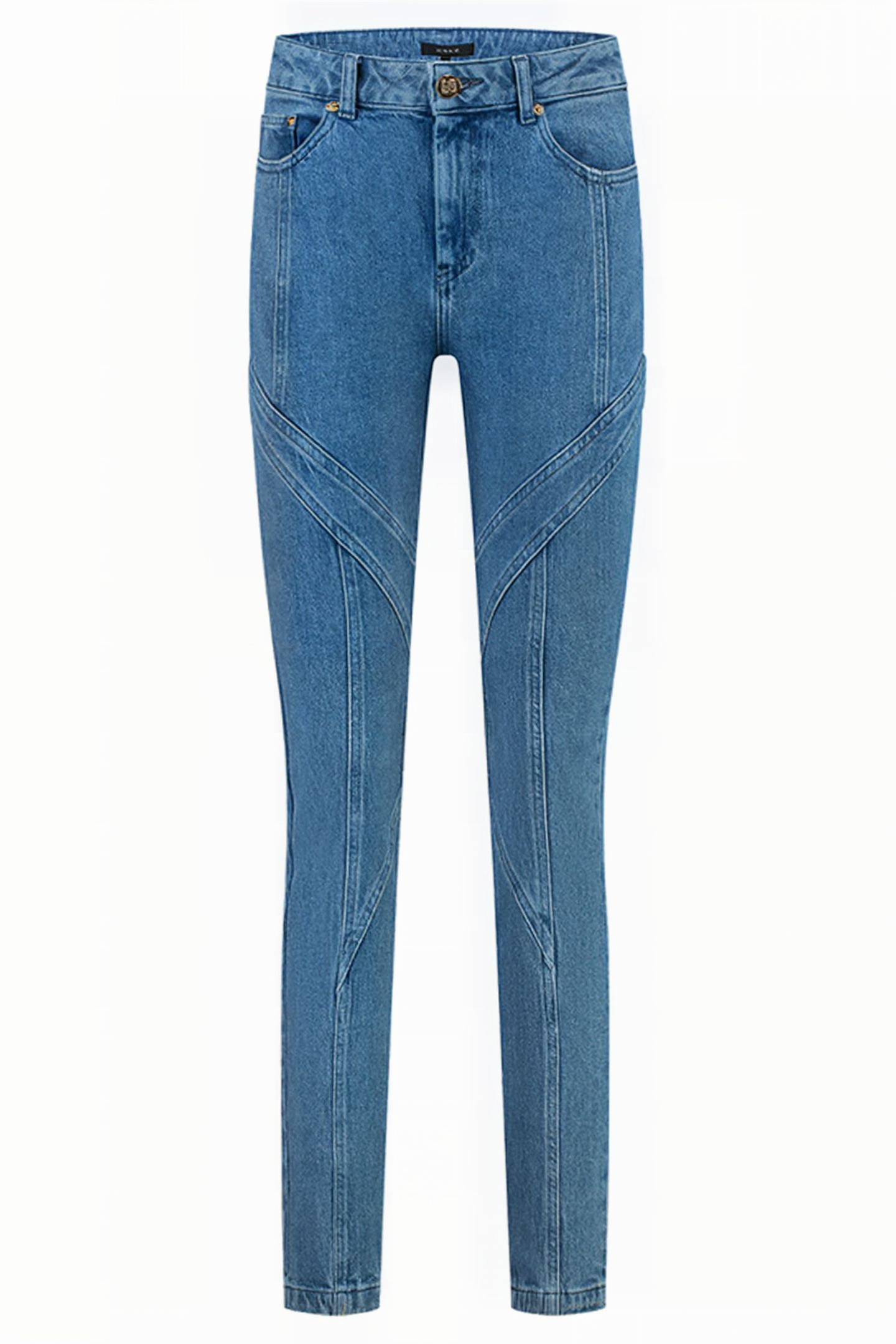 BELLFLOWER SKINNY JEANS MID BLUE 5