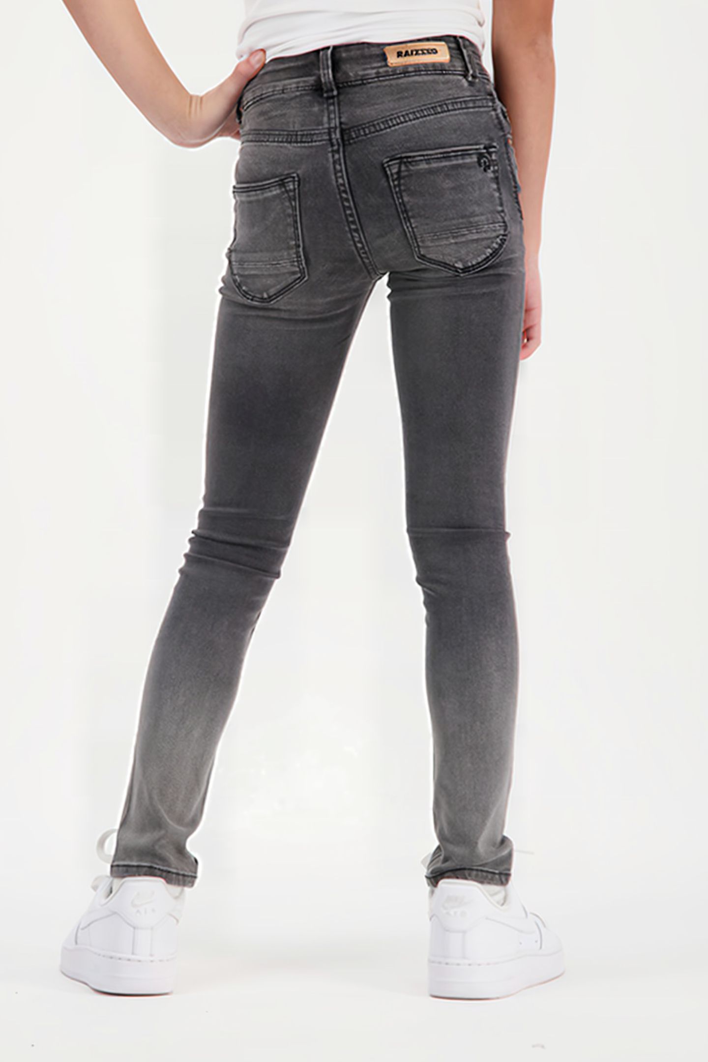 GIRLS CHELSEA JEANS DARK GREY STONE 2
