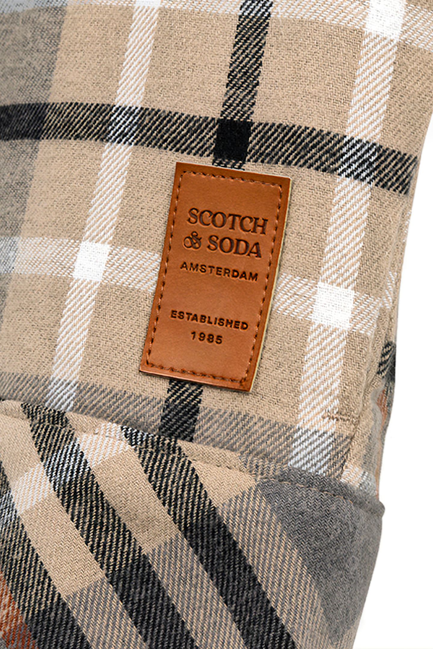 SHERPA LINED PLAID FLANNEL EISENHOWER JACKET MOCHA 4