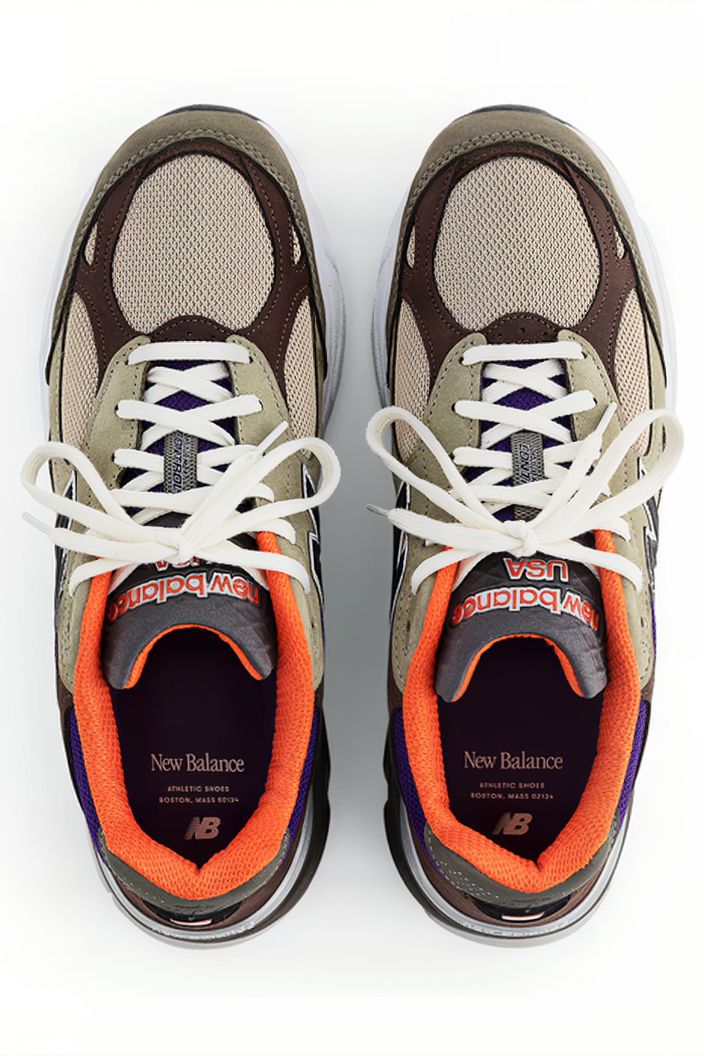 M990BT3 MADE IN USA  SNEAKERS IN BROWN / GREY 3
