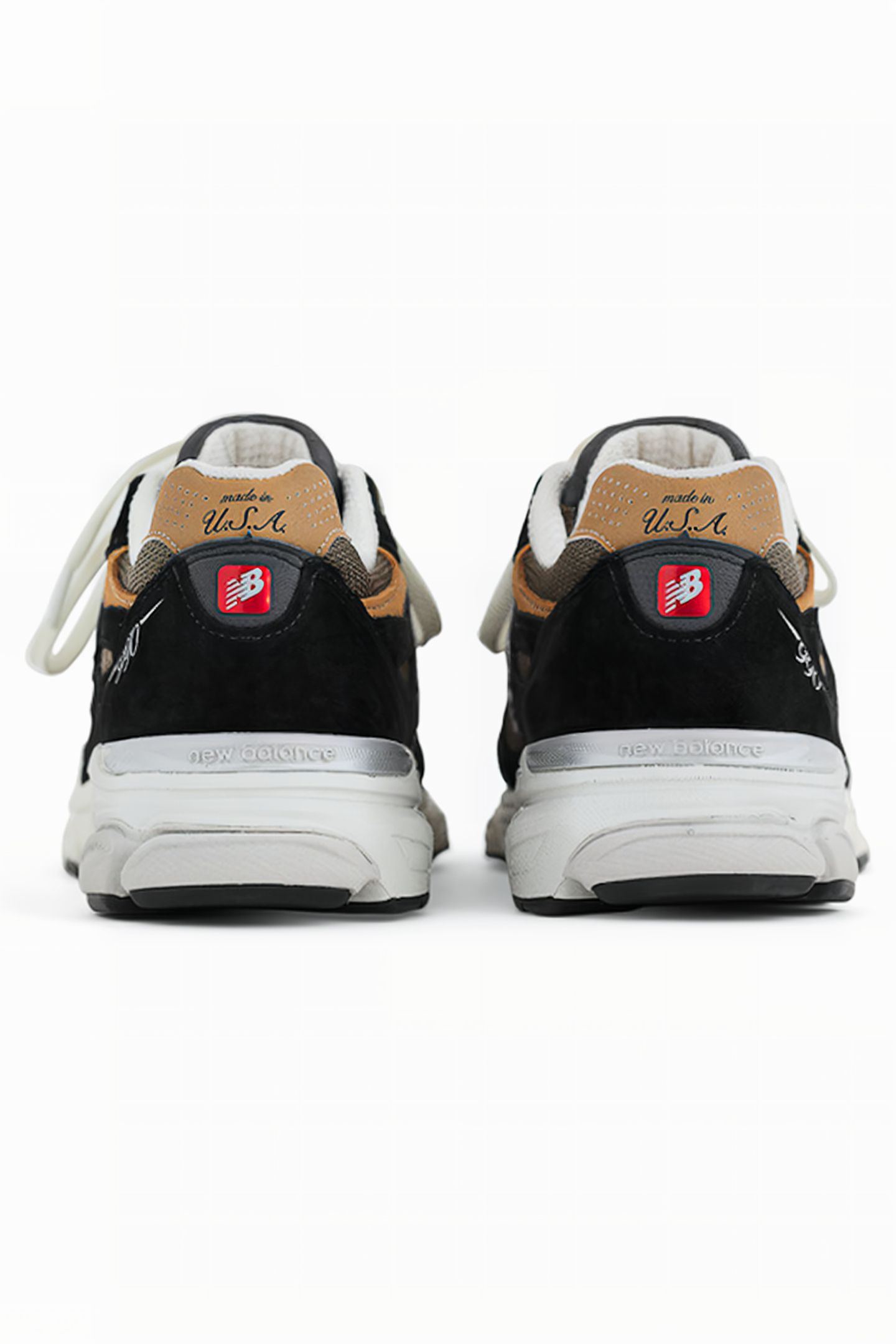 M990BB3 MADE IN USA SNEAKERS IN BLACK / BROWN 4