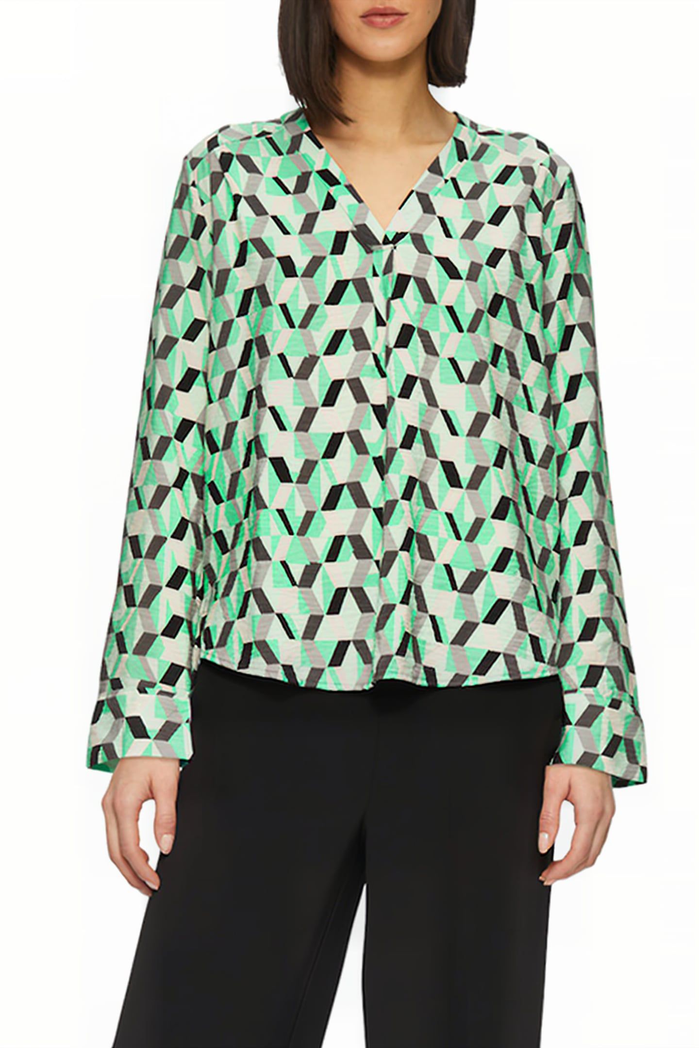 S.OLIVER BLOUSES GREEN 1