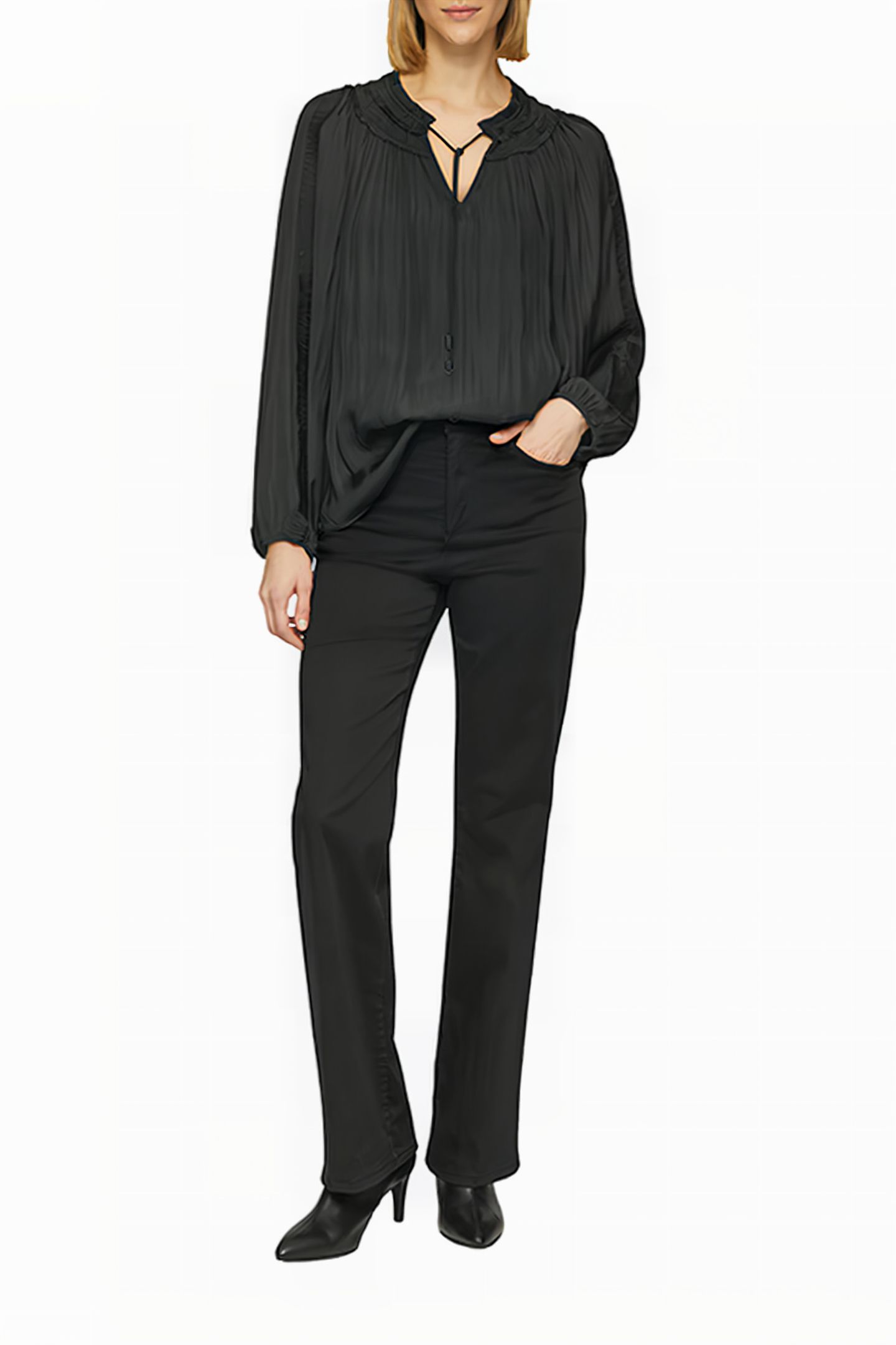 S.OLIVER BLOUSES BLACK 8