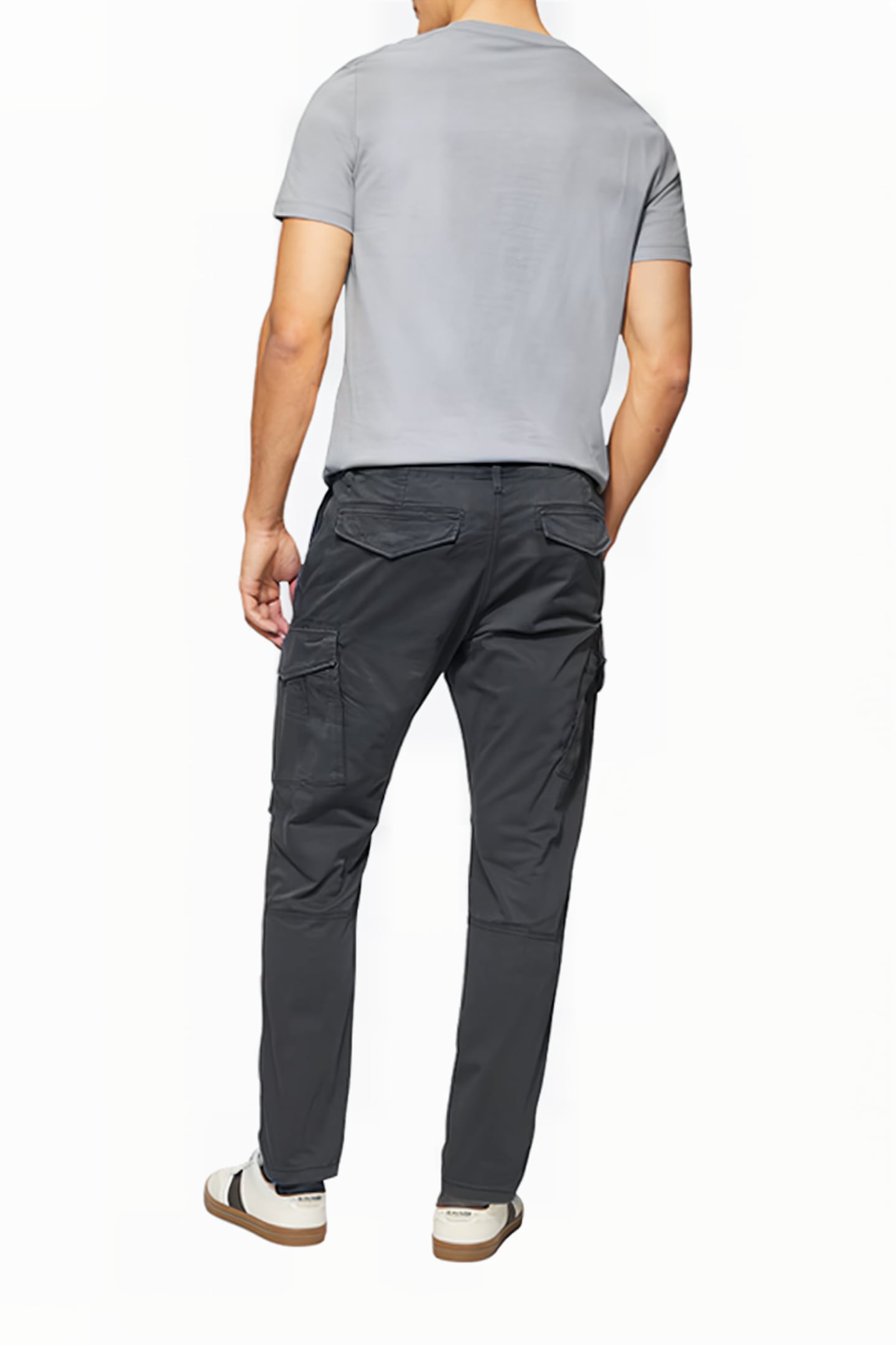 S.OLIVER PANTS GREY/BLACK 3
