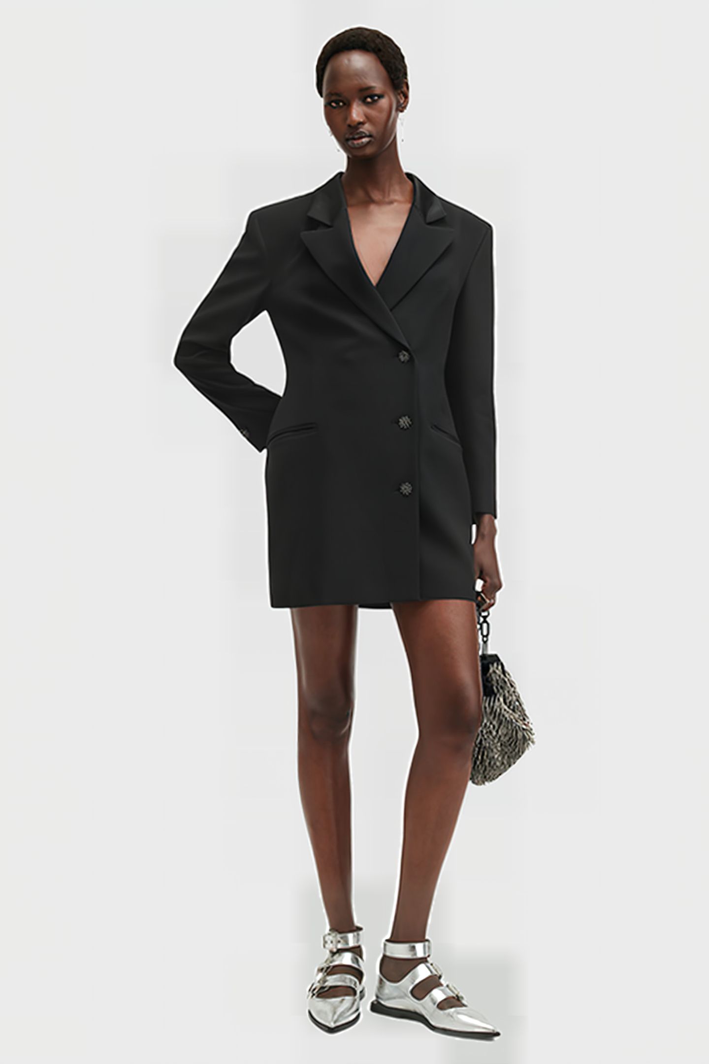 ERYKAH BLAZER DRESS BLACK 5