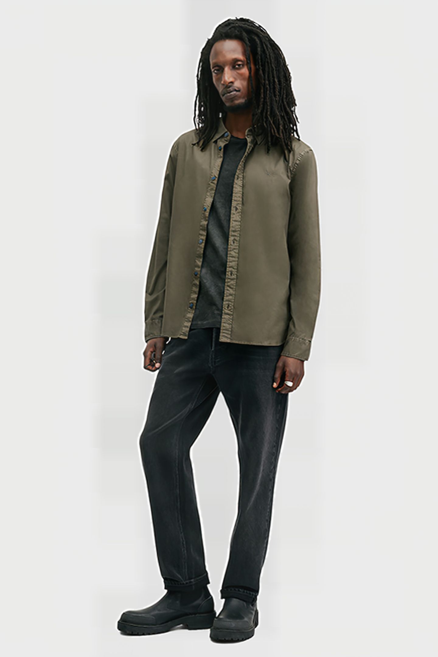 HAWTHORNE LS SHIRT CAGE BROWN 3