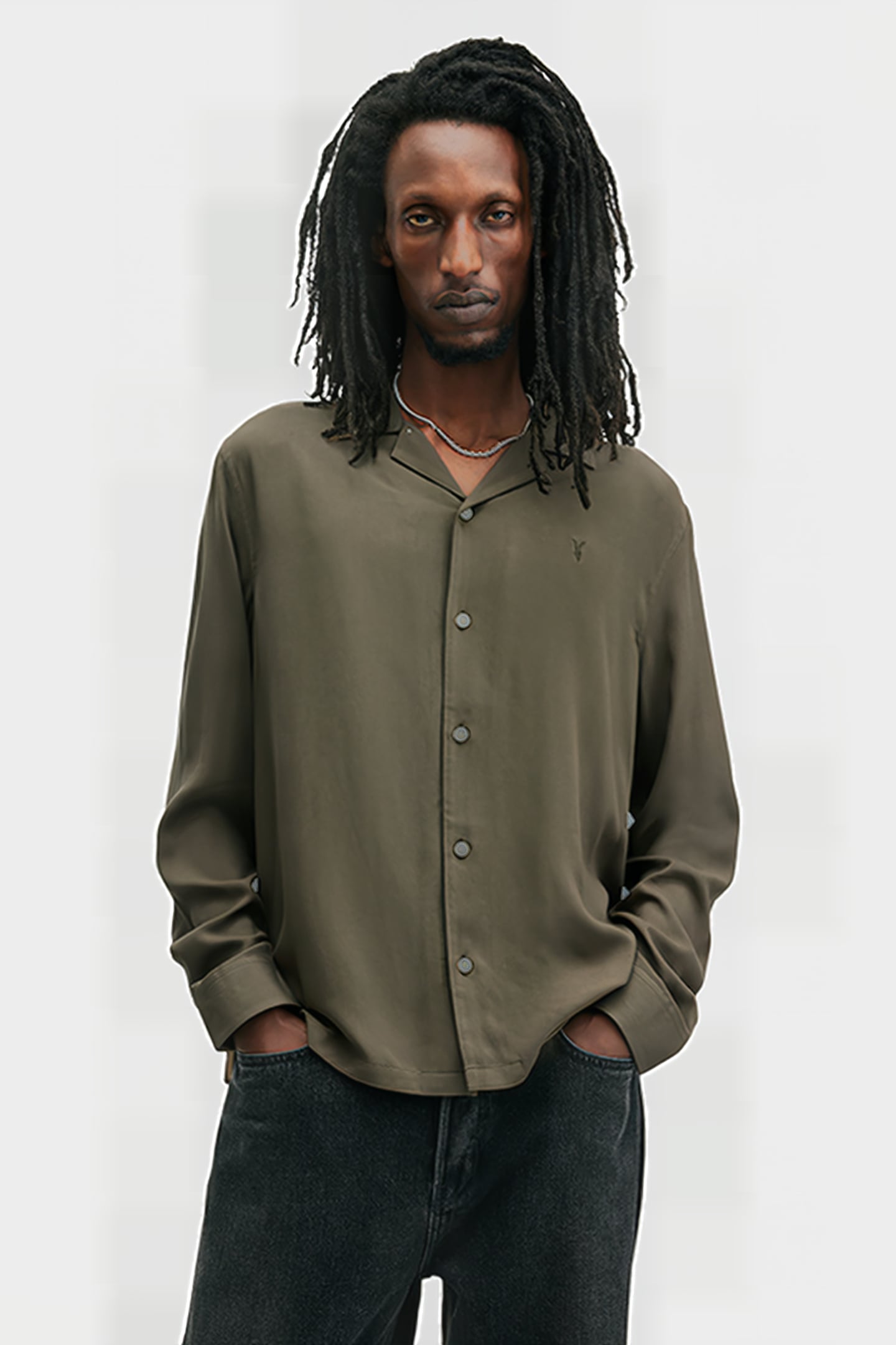 VENICE LS SHIRT CAGE BROWN 1