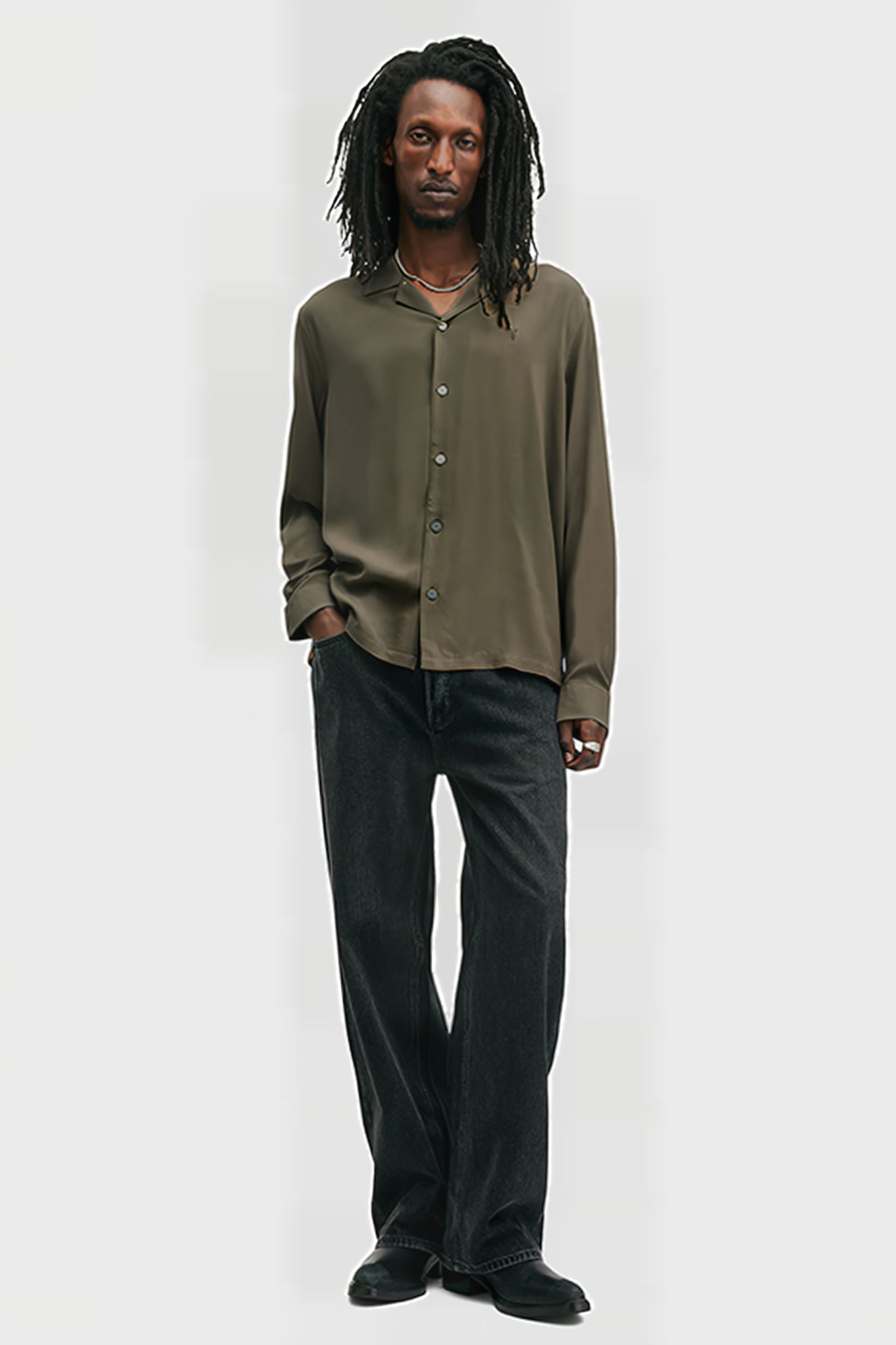 VENICE LS SHIRT CAGE BROWN 3