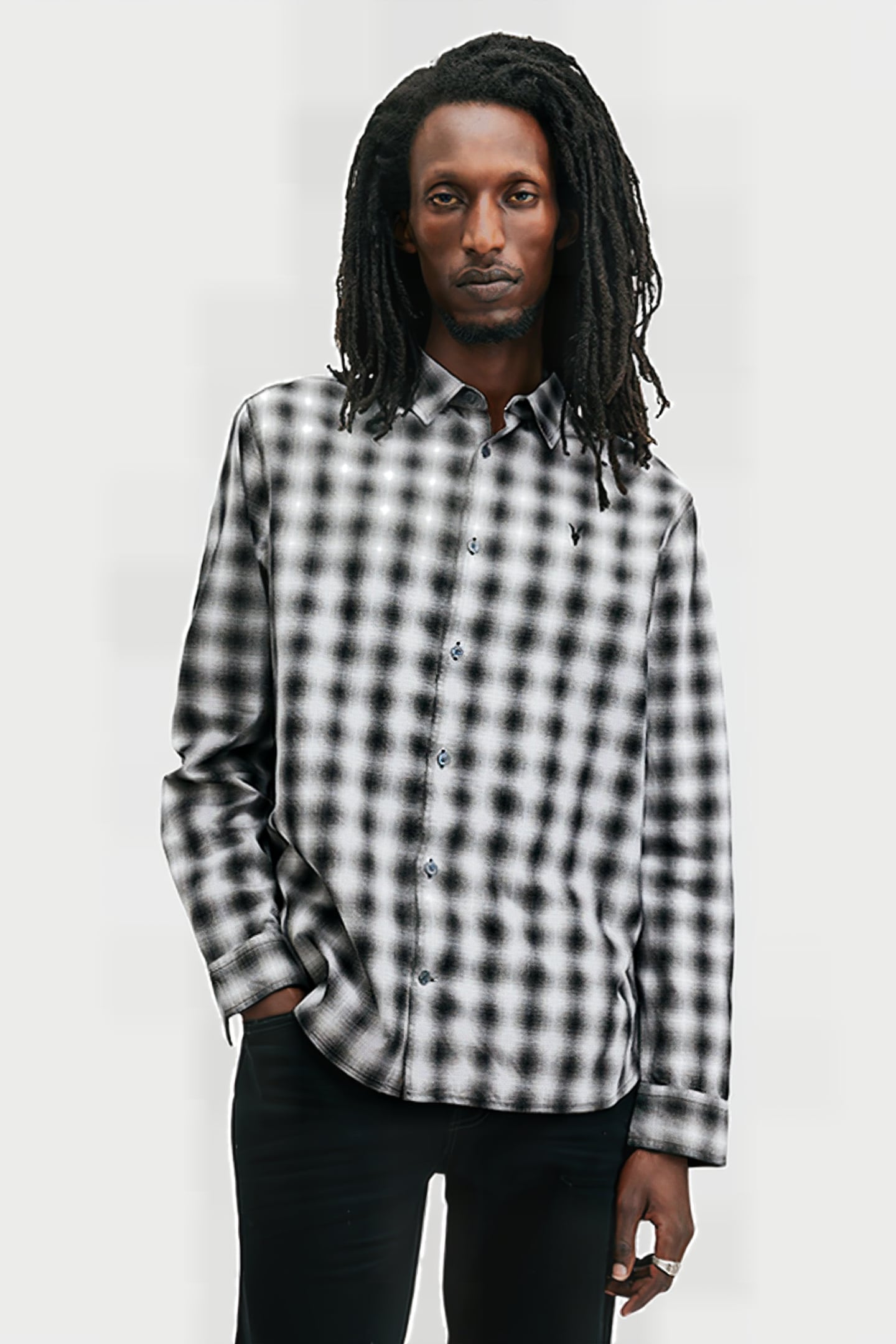 ELEKTRA LS SHIRT BLACK/WHITE 1