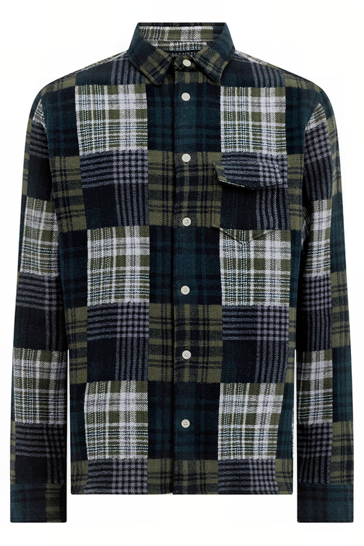 HOPTON LS SHIRT KHAKI GREEN 4