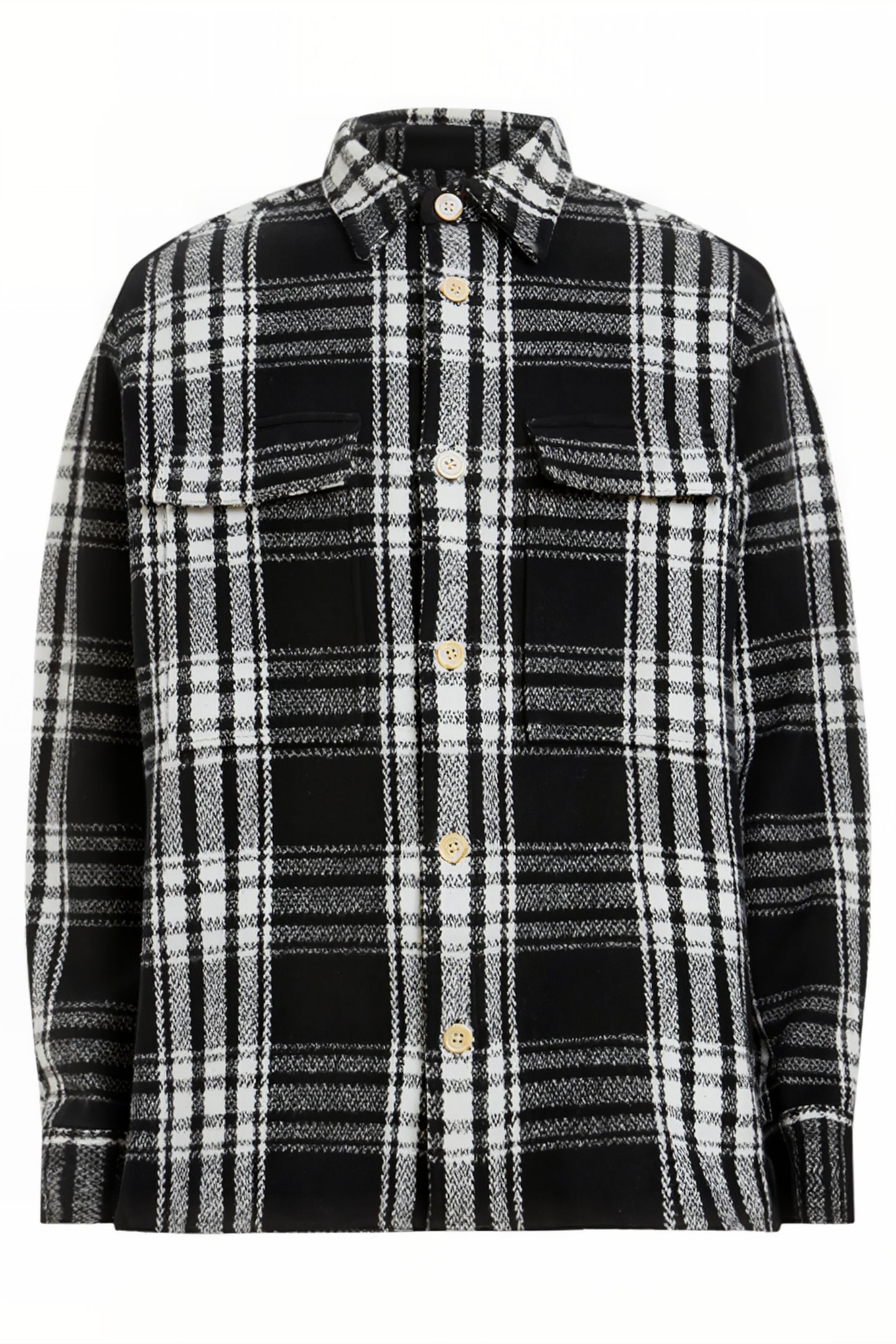IMBER LS SHIRT BLACK/ECRU WHITE 4