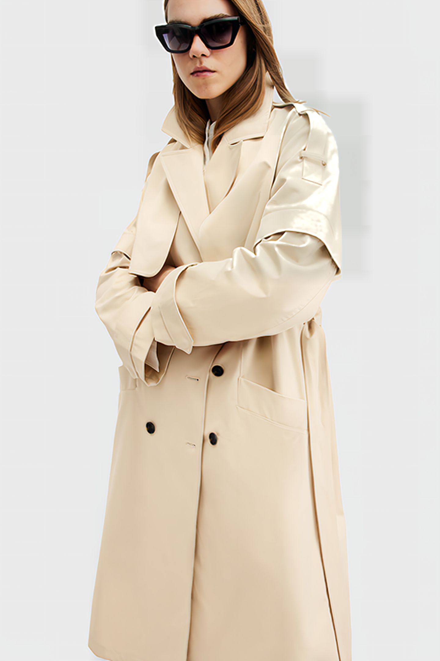 CLYDE TRENCH ECRU WHITE 6